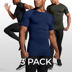 테슬라 애슬리오 등산이너웨어 사계절 언더레이어 반팔 라운드 3팩 AO-BTS02 2800413