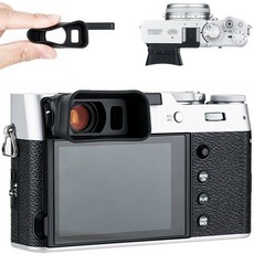 소프트 실리콘 카메라 아이컵 핫 슈 커버 보호대 롱 아이피스 뷰파인더 후지필름 X100V X100VI 카메라용, 1개