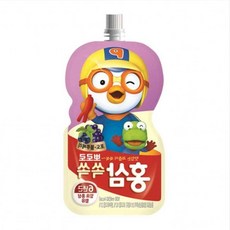 어린이집 소풍 유치원 간식 홍삼 포도 음료 100ml 20개 파우치, 1개, 1정