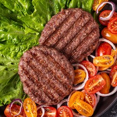 한우 떡갈비패티 130g 2장 소고기떡갈비 함박스테이크, 2개, 260g