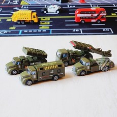 【台灣出貨】火箭導彈戰車 軍事合金車 4台一組 砲彈車 模型戰車 軍事小汽車, 1個