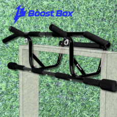 부스트박스 2단 문틀 철봉 높이조절 와이드그립, 리치 블랙 1개