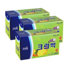 크린랩 뽑아쓰는 크린백 25cm x 35cm, 중(M), 300개입, 3개