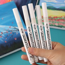 遮盖笔 数字油画diy白色记号笔书写防水, 1個, 遮盖笔笔尖故事一支装