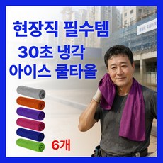화이트비 급속냉각 아이스 쿨타올 스포츠타올(6개입), 1개
