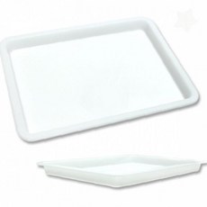 학습 만들기 재료 공예 교구 쟁반 미술 직사각형 보조 활용 플라스틱 흰색, 1개, 상세페이지 참조