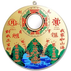 【168開運坊】屋外煞專用銅版山海鎮/八卦凸鏡(大中小)專業開光/附安置說明書/擇日，化解煞氣，守護家宅平安, 銅色, 1個