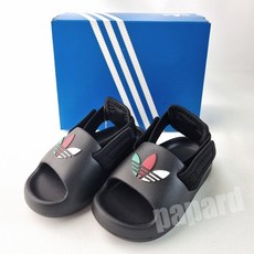 [국내매장판] 아디다스키즈 아디폼 아딜렛 슬라이드 여름샌들 유아 코어블랙