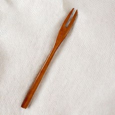 7day 로즈우드 옻칠 티포크 (소) 디저트 다과 원목, 우드, 우드, 1개