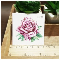 花朵單圖CC-133 K38【WAWA TATTOO】男女防水紋身貼紙刺青貼紙, 1個