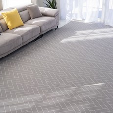 제로벨 제로플러스 21T 층간소음 방지 PVC 롤매트 유아 어린이매트, 헤링본그레이