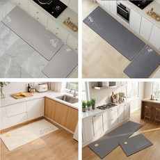 조이쥬드 빨아쓰는 규조토 매트 발매트 대형+중형 1세트, 1+1, 1개, 진그레이 민들레