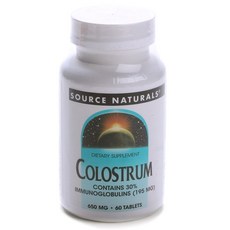 SOURCE NATURALS 初乳補充錠 650mg, 1組, 60顆