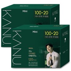 맥심 카누 미니 디카페인 120Tx2개 총240T, 900mg, 1개입, 2개