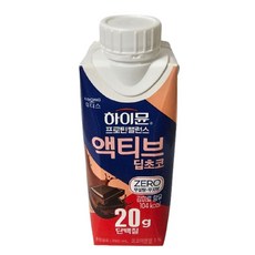하이뮨 프로틴 밸런스 액티브 딥초코 제로, 250ml, 10개