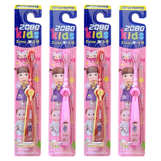 2080 키즈 콩순이 어린이 칫솔 2단계(3~5세) 4개, 랜덤 발송, 1개입