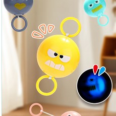 FOCUS 2000 이모티콘 씽씽이 가족게임 불빛반짝반짝 빙글빙글 부웅소리, 2000 이모티콘 씽씽이-노랑, 1개