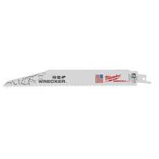 Milwaukee米沃奇 美沃奇 48-00-5706 多功能含鐵釘木材塑膠金屬軍刀鋸片, 1個, 加厚22CM7/11TP