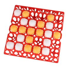 乒乓球五子棋 兒童桌面遊戲, 紅色底盤【蛋盤+白球15+黃球15】, 1套