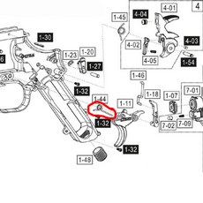 |건스토리| ASG Dan Wesson 715 Trigger Spring 트리거 스프링 (1-44), 1개, 715_trigger_s