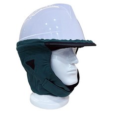 안전모용 방한대(콜드스탑) 검정 녹색 / 안전모 일체형 / 방풍 방수 귀마개 혹한기, 안전모용방한대(콜드스탑) 검정, 1개