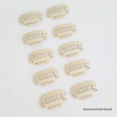 빗살핀대 7발 8발 9발 강아지핀, 베이지, 5개