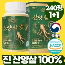 자연온정 산양삼 컷 진 정품 HACCP 인증, 2개, 120정