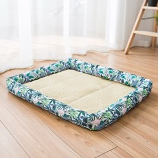 희미몰 고양이 강아지 등나무 봄 여름 매트 방석 둥지, 그린, 1개
