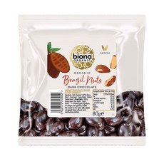 Biona 바이오나 초콜릿 커버드 브라질 너트, 1개