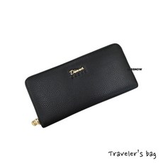 Diana 黛安娜 真皮牛皮單拉鍊長夾 女用多功能皮夾 多色可選 兩尺寸