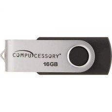 Compucessory CCS26467 비밀번호로 보호되는 USB 플래시 드라이브 블랙