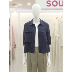 숲 덧장 포인트 7부 소매 블라우스OC4SSR1 438547