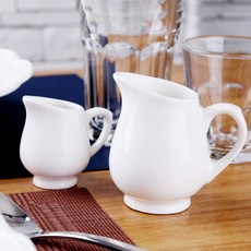 도자기 손잡이 시럽 크리머 샷잔 시럽볼 미니저그 M, 1개, 화이트