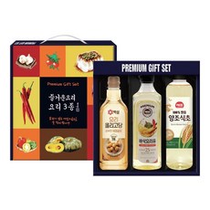 해표 백설 요리 A 바삭요리유 올리고당 양조식초 명절 선물세트, 1세트, 500ml