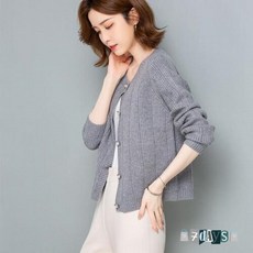 여성 아우터 라운드넥 가디건 봄 여친 여자 숏 니트 가을 코트