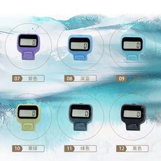 迷你開口戒指計數器 七彩可選, 顏色隨機1個裝, 1個