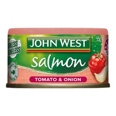 존 웨스트 양파 토마토 연어 95g John West Onion & Tomato Salmon, 1개