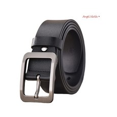 【AngelNaNa】真皮皮帶 3.8CM 簡約男士復古針扣牛皮皮帶寬腰帶褲帶 (SPA0014)