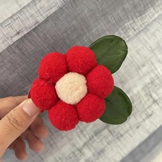 오플라 룸 뉴 플라워 커튼 클립 거실 침실 집결 수납 타이 후크 홈 텍스타일, 1개, 5. 정원에서 - 레드 - 클립형 / 1개