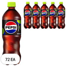 펩시 제로슈거 라임향, 500ml, 72개