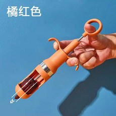 대추씨 빼는 도구 건대추 탈핵기 씨앗빼기 수동 열매, 1개, 오렌지 레드