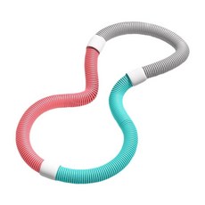 Zeyuan 가정용 가중 접이식 피트니스 후프, 다색, 160cm, PVC 합금, 1개
