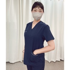 全校服配色白色彈力磨砂服實習服手術服SC制服學生實習服護理實習服護士服