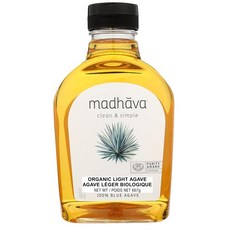 Madhava Naturally Sweet 유기농 블루 아가베 저 감미료 골든 Madhava Naturally Sweet 유기농 블루 아가베 저 감미료 골든 라이트 23.5온, 1개