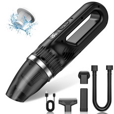 跨境新款車載吸塵器 汽車手持便攜式吸塵器車用大功率小型清潔器, 英文彩盒, 黑色