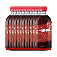 칸타타 콘트라베이스 콜드브루 스위트블랙 펫 500ml 12개 커피음료, 1개