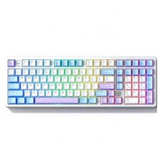 레오보그 Hi98C 프로 RGB 101 키 3모드 유무선 기계식 키보드, 화이트 라이트 클라우드 화이트, 바비축, 제조사축 화이트 라이트 클라우드 화이트, 바비축, 제조사축