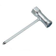 플러그렌치 17mm 19mm +드라이버 금색 예초기 엔진톱 렌치, 1개