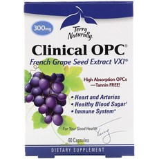 Terry Naturally Clinical OPC葡萄籽萃取膠囊 300mg, 1個, 60顆
