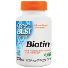 Doctor's BEST 生物素植物膠囊, 120顆, 1罐